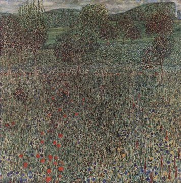 Gustavo Klimt Painting - Campo floreciente Gustav Klimt